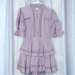 Aritzia mini dress Sunday Best Peace in Hazy Lilac color Size S